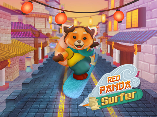 Red Panda Surfer Arcade Game