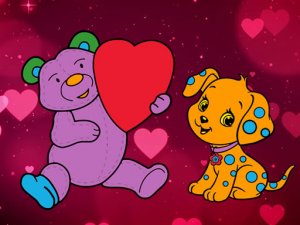 Valentine Pets Coloring Book Online Game Coloring Game