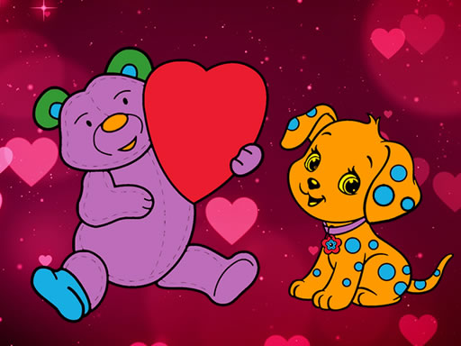 Valentine Pets Coloring Book Online Game Coloring Game