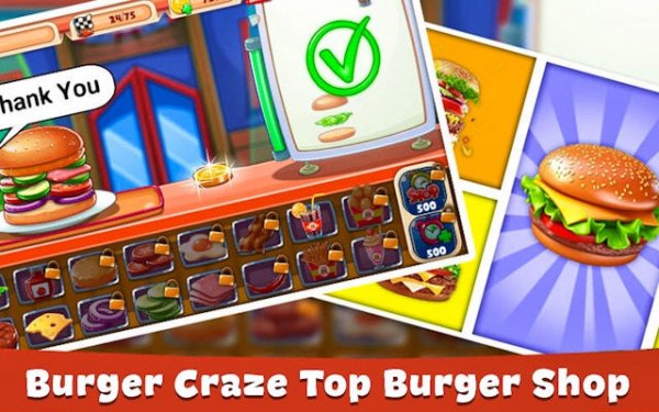Burger Craze: Top Burger Shop Cooking Game Online