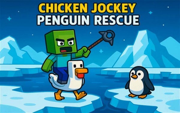 Chicken Jockey: Penguin Rescue - Arctic Adventure Online Game
