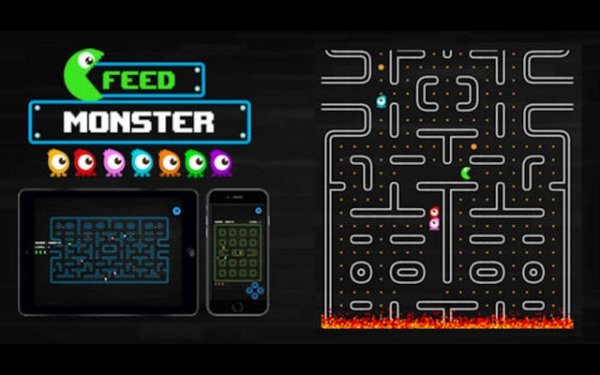 Feed Monster Maze Challenge Online Game